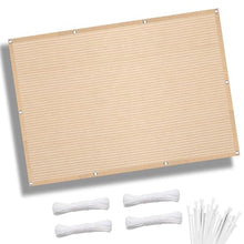XBTGS 3.6 x 6.5m Cream Sun Shade Sail for Greenhouse Garden with Eyelets and Mounting Ropes Breathable Anti,Cream Color-2.8x9m,Cream Color-2.8x9m