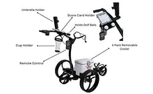 Super E Caddy The Pro Wireless Remote Control Electric Golf Cart Black