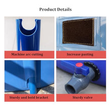 Multifunction PVC Canvas Pool for Ponds with Drain Valve, Fish Breeding Koi Pool for Garden, Above Ground Pond for Water Storage and Garden Irrigation(Size:4X1.2 M/15000 L,Color:Blue)