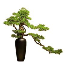 WAOCEO Fake Bonsai Tree Artificial Bonsai Welcoming Pine Landscape Green Plants Home Bonsai Pine Tree Decorations Artificial Bonsai Tree (Color : A)