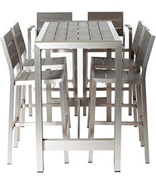 Pangea Home Betty 7 Piece Bar Set Grey