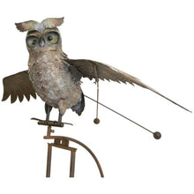 Esschert Staked Metal Giant Flying Owl Rocker, 84" H