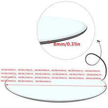 SXKJQER Round Clear Tempered Glass Table Top 8mm Thick Flat Polished Edge, Round Tempered Glass Table Top, Heat-Strengthened Glass, Glass Dining Table, Round Flat Glass (Size : 96CM(38INCH))