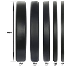 Zoomster Olympic Bumper Weight Plate 260LB Black