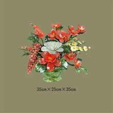 YXIANG56Q Fake Plants Fake Plants Decor,Chinese Bonsai Jade Flower Basket for Home Living Room Decoration Bonsai Tree