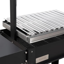 KoolMore 50 in. Charcoal Grill BBQ, Santa Maria Argentine Outdoor Grill with Interchangeable V Grates, Heavy Duty Barbecue Grilling Grill, Black