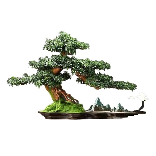 YXIANG56Q Fake Plants Simulation Tree Bonsai to Improve Feng Shui Bring Good Luck Decorations Entryway Living Room Decorative Ornaments Bonsai Tree