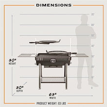 Oklahoma Joe's Firecraft Series Modular Open Fire Barrel Charcoal Grill with 480 sq. in. Cooking Area in Black