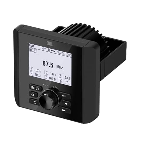 Enrock Marine Bluetooth Digital Media Marine Audio Receiver with 4x 6.5" Waterproof Speakers, 10" Subwoofer, 5 Channel Amp, USB/AUX Adapter