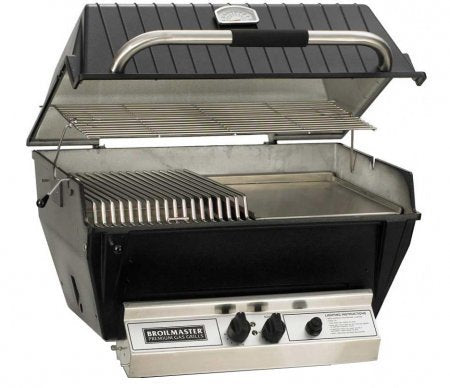 Broilmaster P3XF Premium Propane Gas Grill Head with Flare Buster, Black