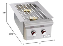 AOG American Outdoor Grill T-Series Drop-in Natural Gas Double Side Burner - 3282T