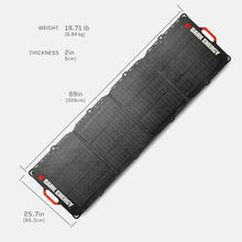 Dark Energy Spectre 200W Rugged Folding Solar Panel | IP67 Waterproof, 200 lb Crush-Proof, Flexible Cells, Chainable to 600W Array, Off-Grid Basecamp & Emergency Backup Power