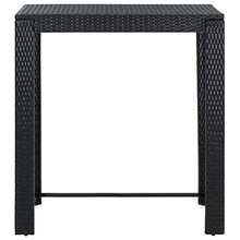 HGFDVCMR 5-Piece Garden Bar Set, PE Rattan Patio Table and Stool Combo