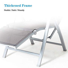 YYBOES Sun Loungers,Heavy Duty Sun Lounger Chair Garden Furniture,Camping Garden Deck Chairs Folding Recliner Reclining Waterproof Chaise Loungers Metal for Outdoor Office Needed