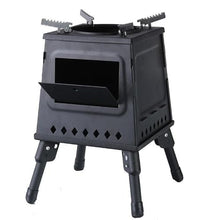 Fire Pit Portable Folding Firewood Stove Table for BBQ Picnic Outdoor Camping Card Type