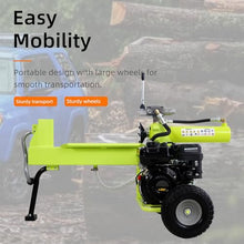 Fabsmurd Log Splitter Portable 20 Ton, Wood Splitter with 7HP Gas Engine, Auto Return, Horizontal Full Beam, Steel Wedge for Firewood, 2-Stage Hydraulic Pump, Easy Transport Wheelsn (Green)