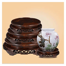 ZOCWJK Plant standPlant Base Stand, Rotating Flower Pot, Strange Stone Base, Tray Shelf, Wooden Vase, Aquarium Decoration, Pedestal Bracket, Solid Wood So,A-Small
