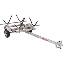Malone EcoLight 2-Boat J-Rack Kayak Trailer Package Silver