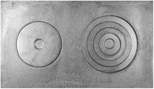 CKG Cast Iron Stove Kazan Kitchen Flange Oven Rings BBQ Grill Flat Pan for Cooking, Simmer Plate for Gas Burners 28x18 inches, Iron Heat Diffuser