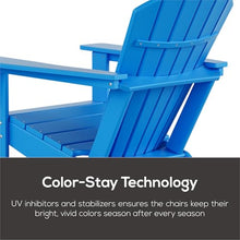 WestinTrends Dylan Outdoor Adirondack Chair (Set of 2), Red