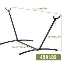 Her Majesty Hammock Portable Durable and Stable Best Stands for Indoor or Outdoor, Backyard Decor Bed Lawn Garden Steel Premium Carrying Case Patio Hammock Stand