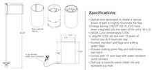 SPW Unique Lighting Systems ILCP-LED Odyssey Series Illumi-Cup LED Golf Cup White