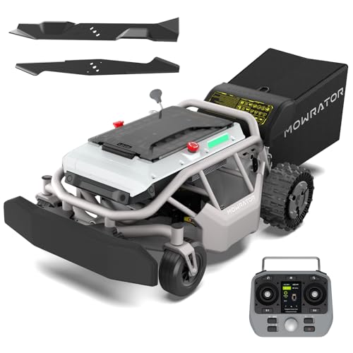 Mowrator S1 2WD 12Ah Remote Control Lawn Mower, 21-Inch, 24°/45% Slope