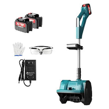 Cordless Snow Shovel, Powerfull Battery Snow Blower with Directional Plate, Throw The Snow Further, Foldable Snow Shovel for Driveway Winter Snow Removal(Two Batteries)