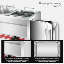 10/20/30L Large Capacity Gas Fryer, Stainless Steel LPG Fryer For Home And Commercial, Adjustable Firepower, With Baskets And Lids, For Chips Donuts Fish, Easy Clea
