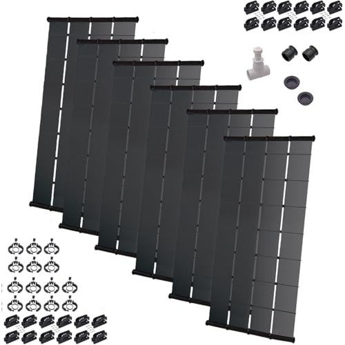 SunValue Ultimate Solar Pool Heater DIY Kit - Get the Most Out of Your Pool - Extend Your Swim Season & Pool Enjoyment (6-4'x10' Panels / 240 Square Feet)