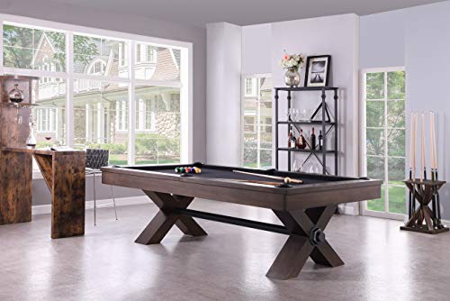 Empire USA Plank & Hide - Vox Billiard Pool Table Grey Walnut