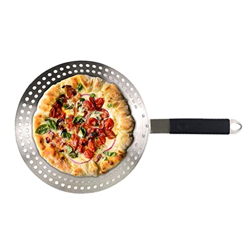 AFPSDLFJDLS Stainless Steel Round Multi Holes Oil Draining Barbecue Roast Chicken Tray Grilling Rack