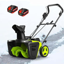 WEIZIIA Electric Snow Shovel, Snow Blower Cordless, 40V Snowblower Battery Powered 3500 W Brushless Motor, 20" Path, 25ft Max Throw, LED Lights for Driveway and Entryway 2Battery