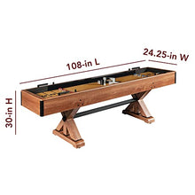 Hathaway Daulton 9-ft Shuffleboard Table White Oak Finish