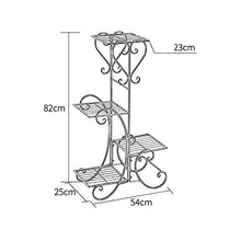 GHJUMKFDF Flower standPlant Stand, Plant Shelves, Flower Stand, 4 Tier Indoor Plant Stand, Flower Pot Shelf, Iron Stand, Tiered Outdoor Display Plant Holder, Flower Stand