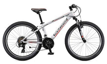 Mongoose Rockadile Kids Hardtail Mountain Bike 24-Inch 21-Speed Silver