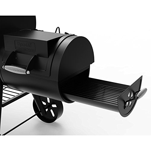 Dyna-Glo Signature Series DGSS962CBO-D Barrel Charcoal Grill with Side Firebox Black Powder Coat