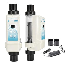 Pool Saltwater Salt Chlorine Generators, with Titanium Cell, Digital Display & Self-Cleaning Function, Chlorine Production: 8/12 / 16/20 g/H, for Swimming Pool, Spa Pool EC20(12g/H≤85m³)