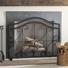Fireplace Screen Black European Style Fireplace Screen Fireplace Screen Home Fireplace Screen with Mesh Fence Screen Protector Fireplace Fire Screen