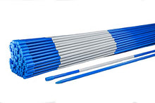 DISCOUNT SNOWSTAKES .COM 4ft Blue Driveway Markers with Hy Viz Reflective Tape