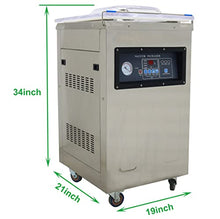 TECHTONGDA Vacuum Seal Machine Stainless Steel Single Chamber 16inch Multicolor