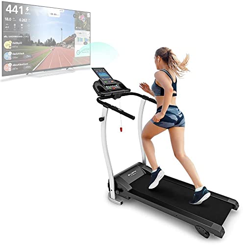 Bluefin Fitness KICK 2.0 High-Speed Folding Treadmill Black