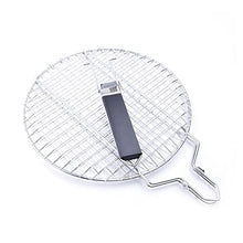 NSUQOA JSEIAJB Stainless Steel Round BBQ Grill Mesh Home Roast Bacon Grill Tool Iron Barbecue Accessories Non-Stick BBQ