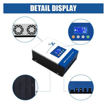 SHIHUANI 80A/100A MPPT Solar Charge Controller 12V/24V/36V/48V Battery Charger Max 150VDC Back-Light LCD Solar Regulator(80A)