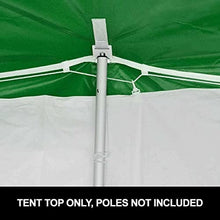 Party Tents Direct 20' x 40' Replacement Pole Tent Top, Green & White