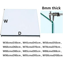 SXKJQER Square Tempered Clear Glass Table Top - 8mm Thick with Flat Polish Edge, Flat Polished Tempered Glass Table Top, Scratch Resistant, for Dining Table, Coffee Table, Office Table(100x100cm)