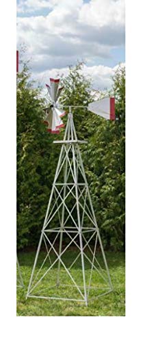 Thaisan7 Aluminum Green Windmill Garden Decor 12' High
