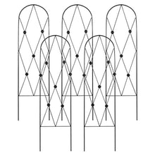 American GardenWorks Button Pot Trellises, Black, 46.5" H, Pack of 5