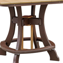 American Furniture Classics OS Home and Office Model 44S-C-CTB Counter Height Square Table in Cedar with Tudor Brown Base