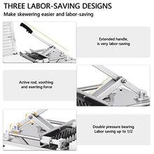 GenSDH Stainless Steel Kebab Skewer Maker,Effortless Meat Skewering for Grilling and Outdoor Cooking
